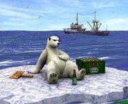 PolarBear drinks beer _ via Nasim _ wallpaper_arctic_bear_p1-300x244.jpg