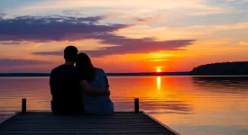 pngtree-young-loving-couple-embracing-on-wooden-dock-at-serene-lake-sunset-image_21286130.webp