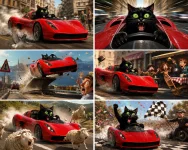 black cat ferrari 1a8cd48d-b6fd-4fdc-acf1-d063d29bd039.webp